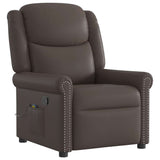 Fauteuil de massage Marron Similicuir brillant
