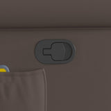 Fauteuil de massage Marron Similicuir brillant