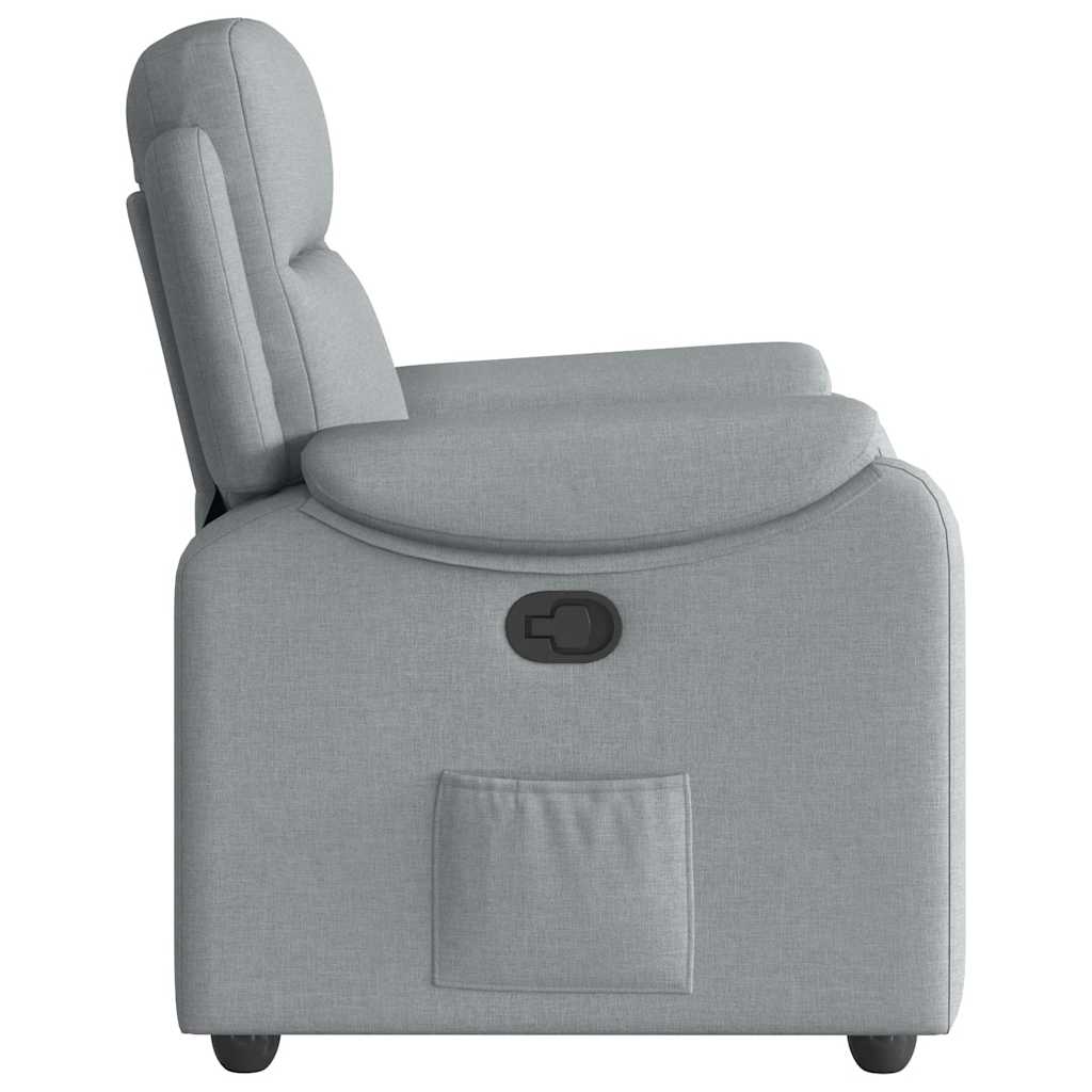 Fauteuil inclinable Gris clair Tissu