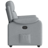 Fauteuil inclinable Gris clair Tissu