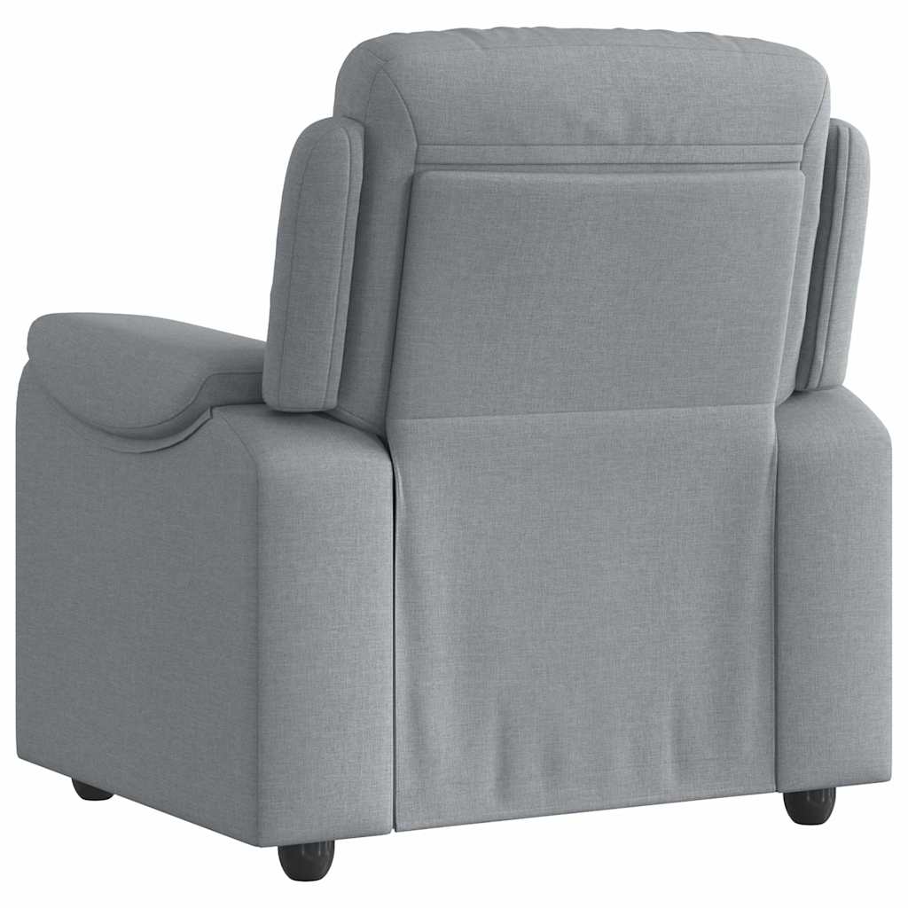Fauteuil inclinable Gris clair Tissu