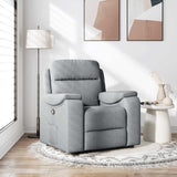 Fauteuil inclinable Gris clair Tissu