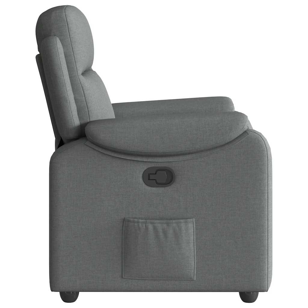 Fauteuil inclinable Gris foncé Tissu