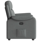 Fauteuil inclinable Gris foncé Tissu
