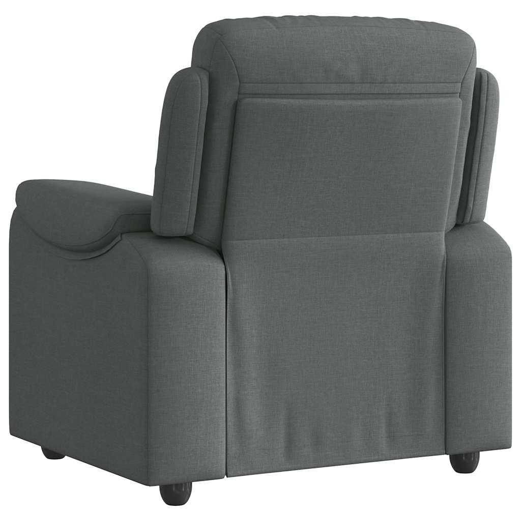 Fauteuil inclinable Gris foncé Tissu