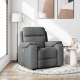 Fauteuil inclinable Gris foncé Tissu