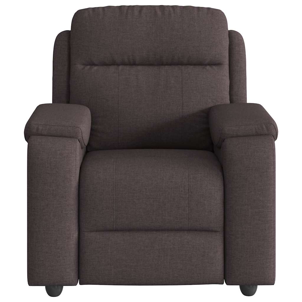 Fauteuil inclinable Marron foncé Tissu