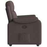 Fauteuil inclinable Marron foncé Tissu