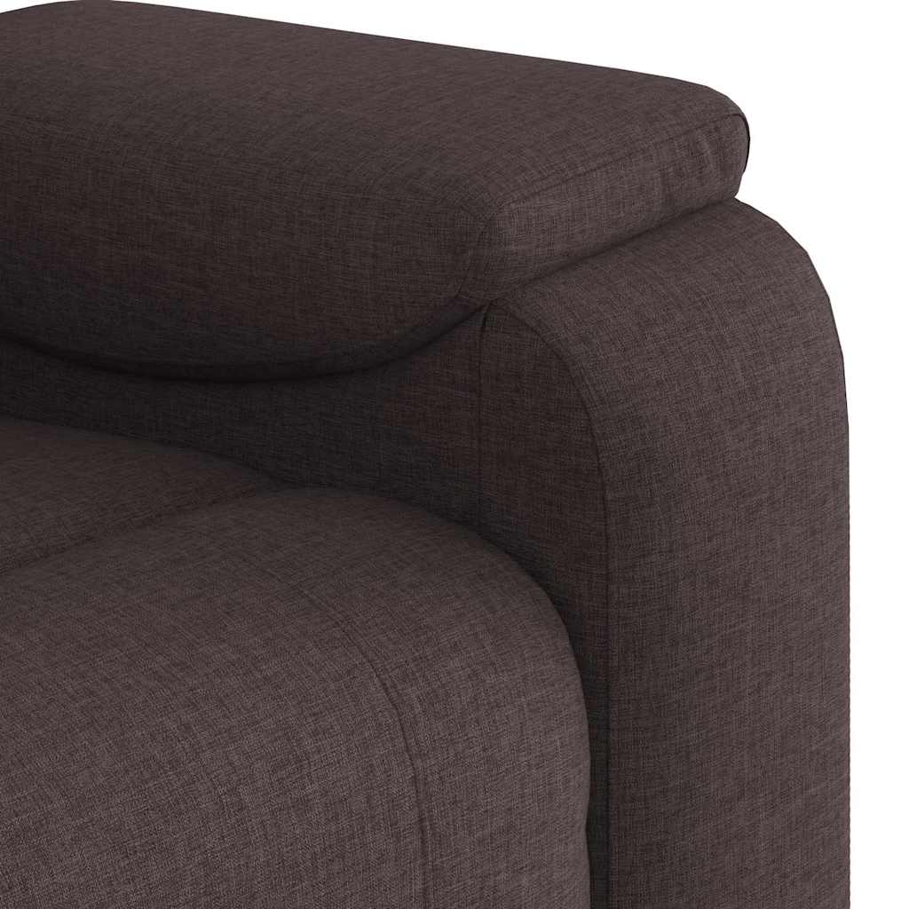 Fauteuil inclinable Marron foncé Tissu