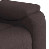 Fauteuil inclinable Marron foncé Tissu