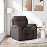 Fauteuil inclinable Marron foncé Tissu