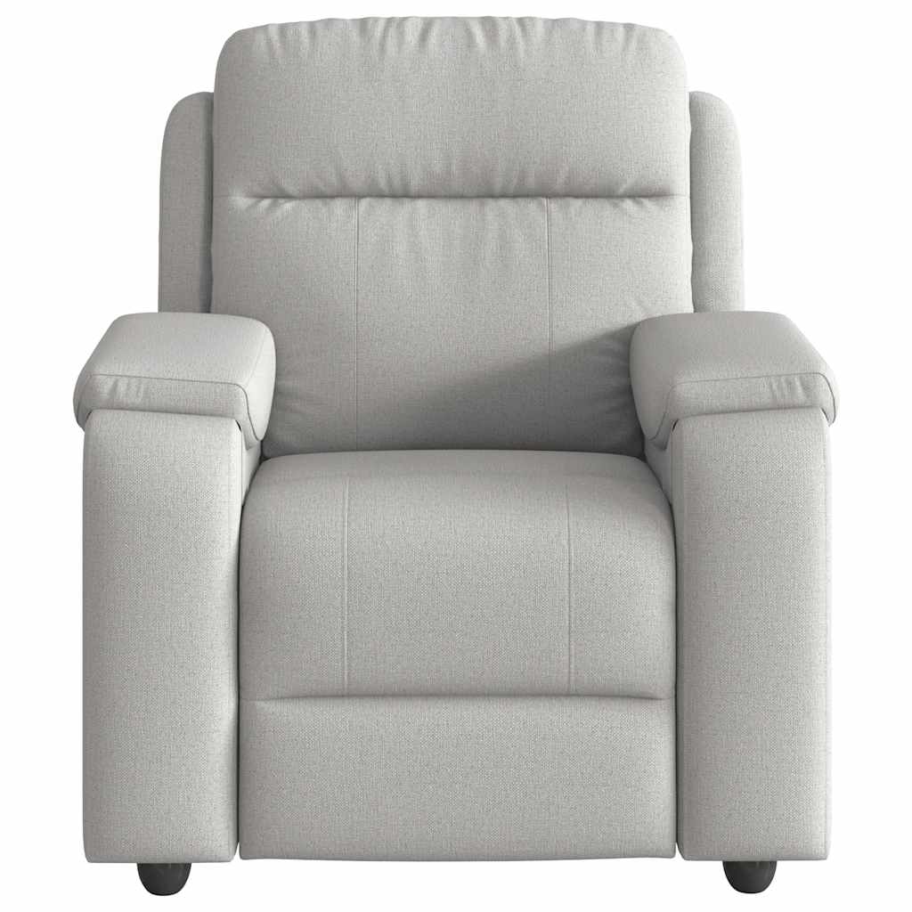 Fauteuil inclinable gris nuage tissu