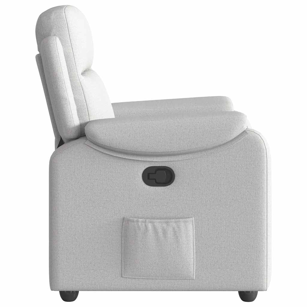 Fauteuil inclinable gris nuage tissu