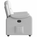 Fauteuil inclinable gris nuage tissu