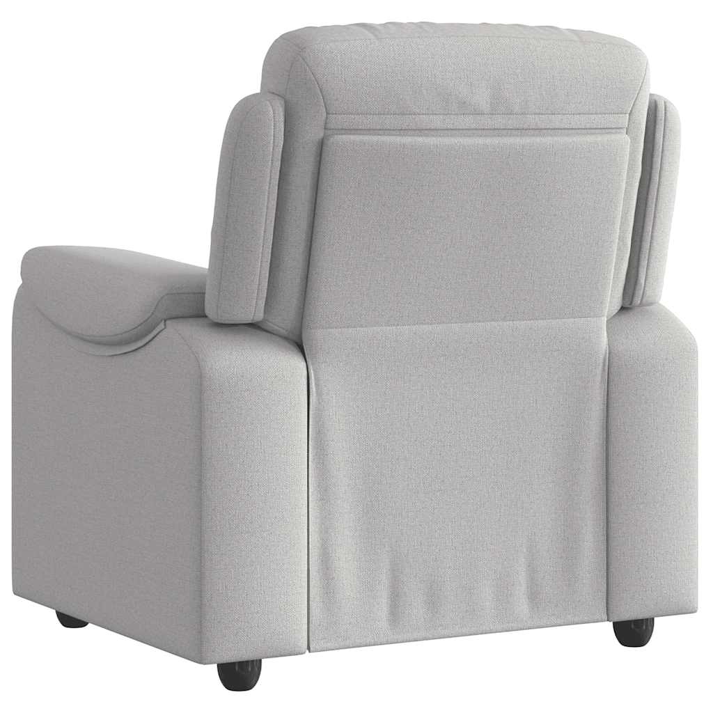 Fauteuil inclinable gris nuage tissu