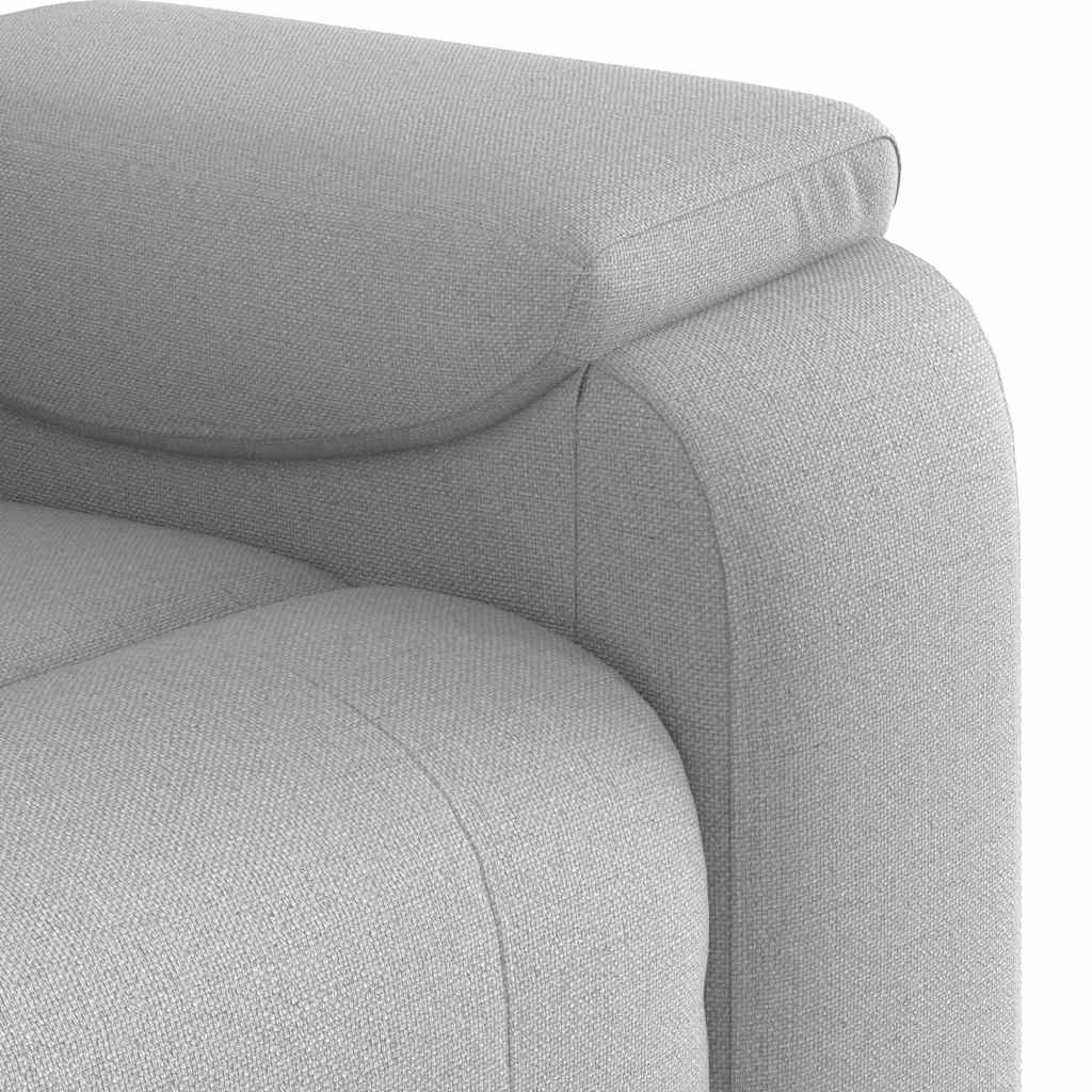 Fauteuil inclinable gris nuage tissu