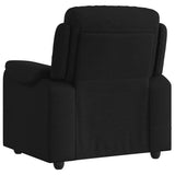 Fauteuil de massage inclinable Noir Tissu