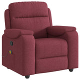 Fauteuil de massage inclinable Rouge bordeaux Tissu