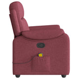 Fauteuil de massage inclinable Rouge bordeaux Tissu