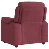 Fauteuil de massage inclinable Rouge bordeaux Tissu