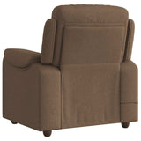 Fauteuil de massage inclinable Marron Tissu