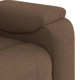 Fauteuil de massage inclinable Marron Tissu