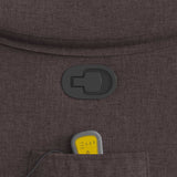 Fauteuil de massage inclinable Marron foncé Tissu