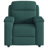 Fauteuil de massage inclinable Vert foncé Tissu
