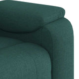 Fauteuil de massage inclinable Vert foncé Tissu