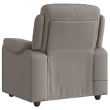 Fauteuil de massage inclinable Taupe Tissu