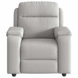 Fauteuil de massage inclinable gris nuage tissu