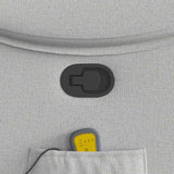 Fauteuil de massage inclinable gris nuage tissu