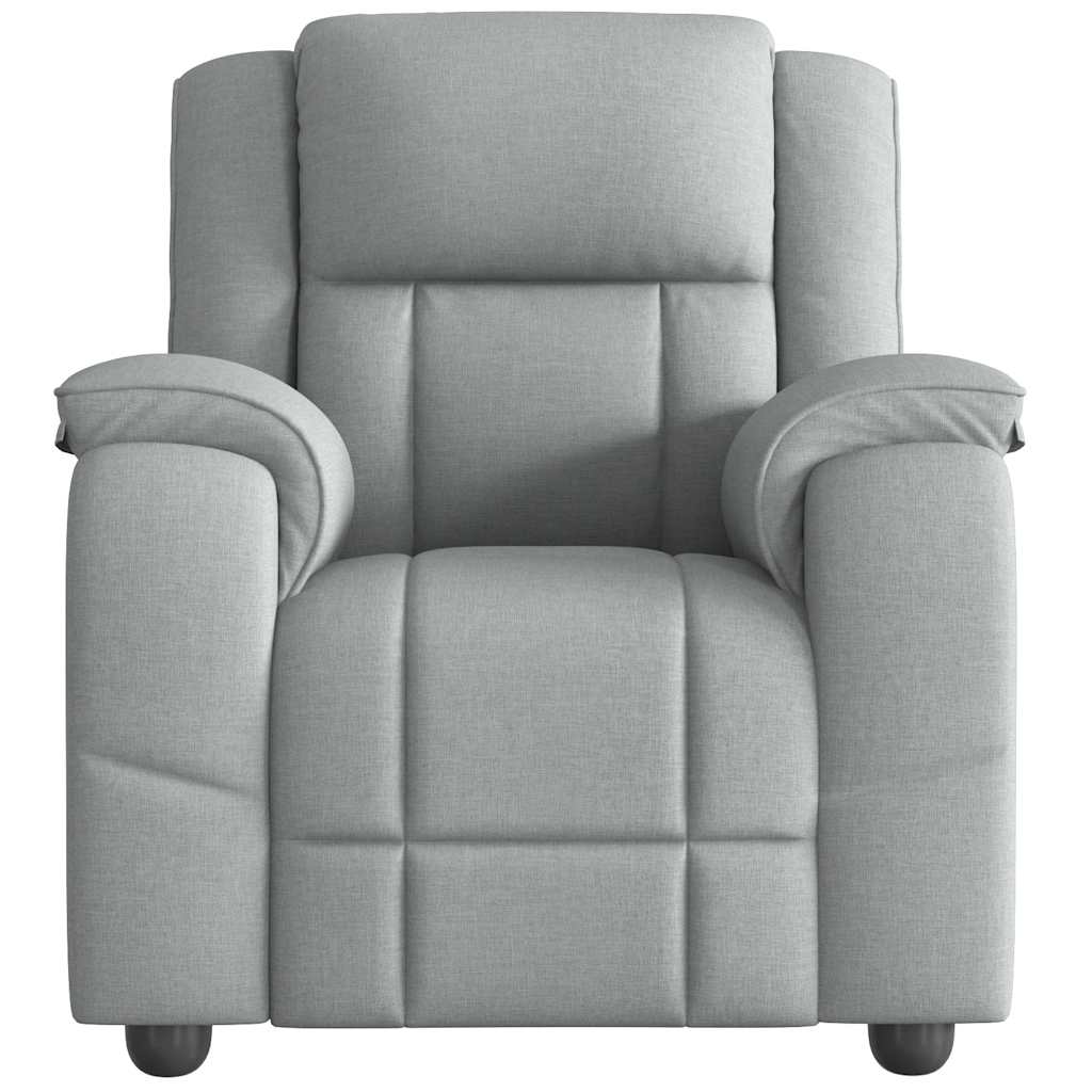 Fauteuil inclinable Gris clair Tissu