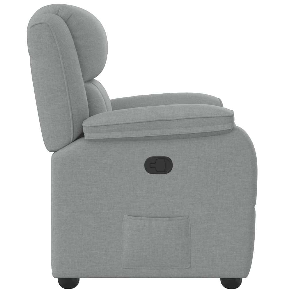 Fauteuil inclinable Gris clair Tissu