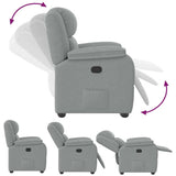 Fauteuil inclinable Gris clair Tissu