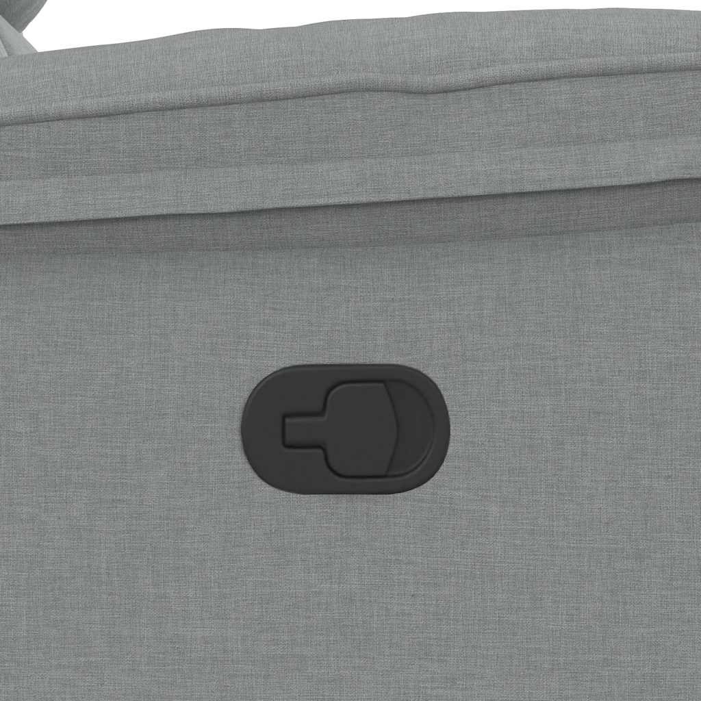 Fauteuil inclinable Gris clair Tissu
