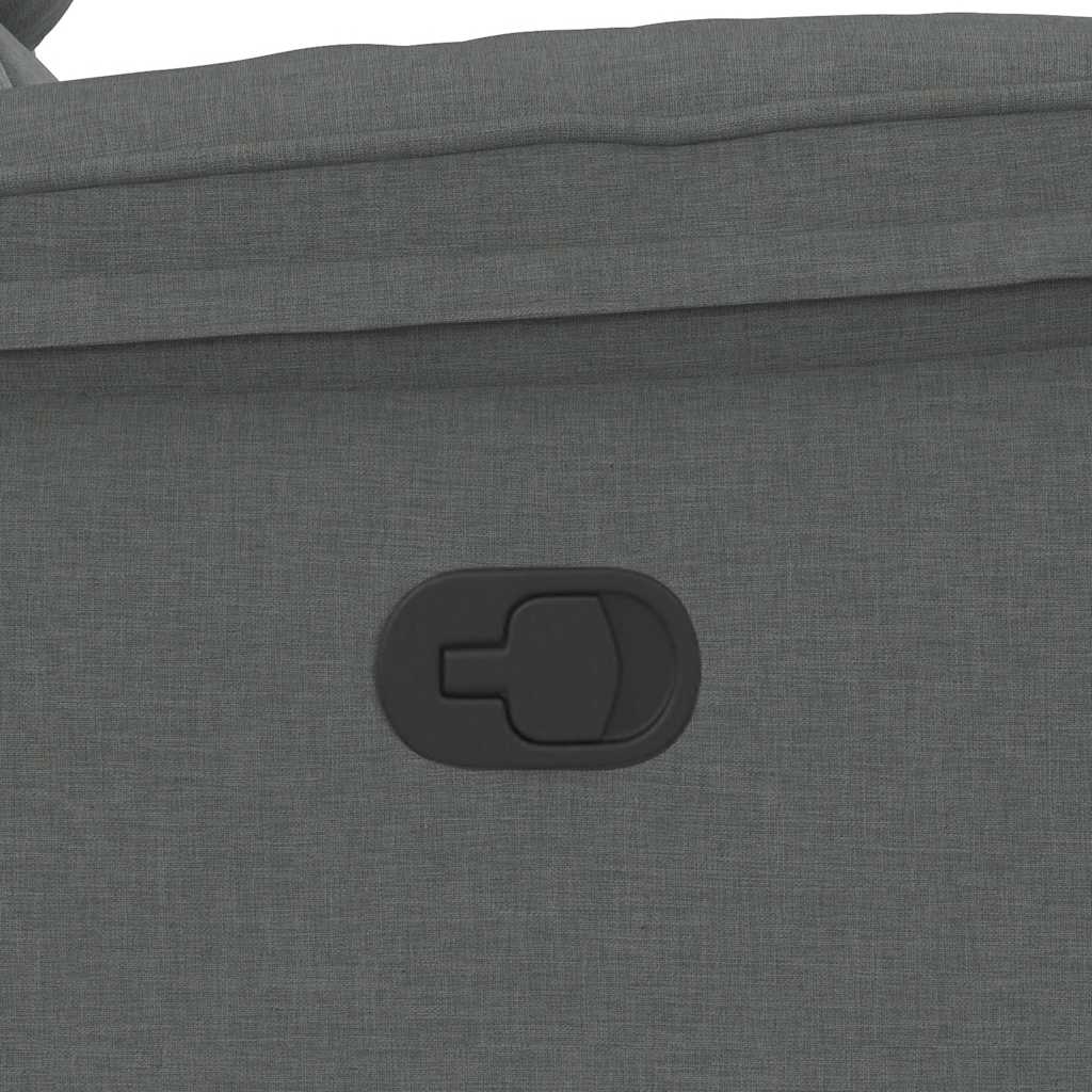 Fauteuil inclinable Gris foncé Tissu