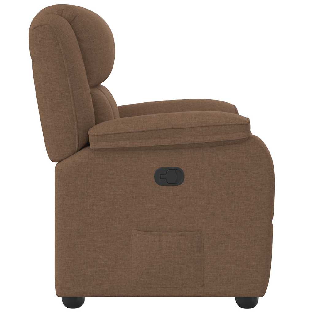 Fauteuil inclinable Marron Tissu