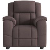 Fauteuil inclinable Marron foncé Tissu