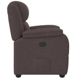 Fauteuil inclinable Marron foncé Tissu