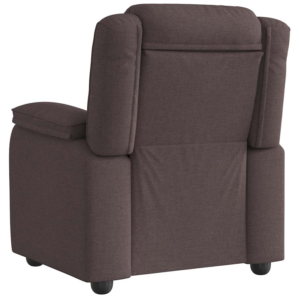 Fauteuil inclinable Marron foncé Tissu
