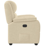 Fauteuil inclinable Crème Tissu