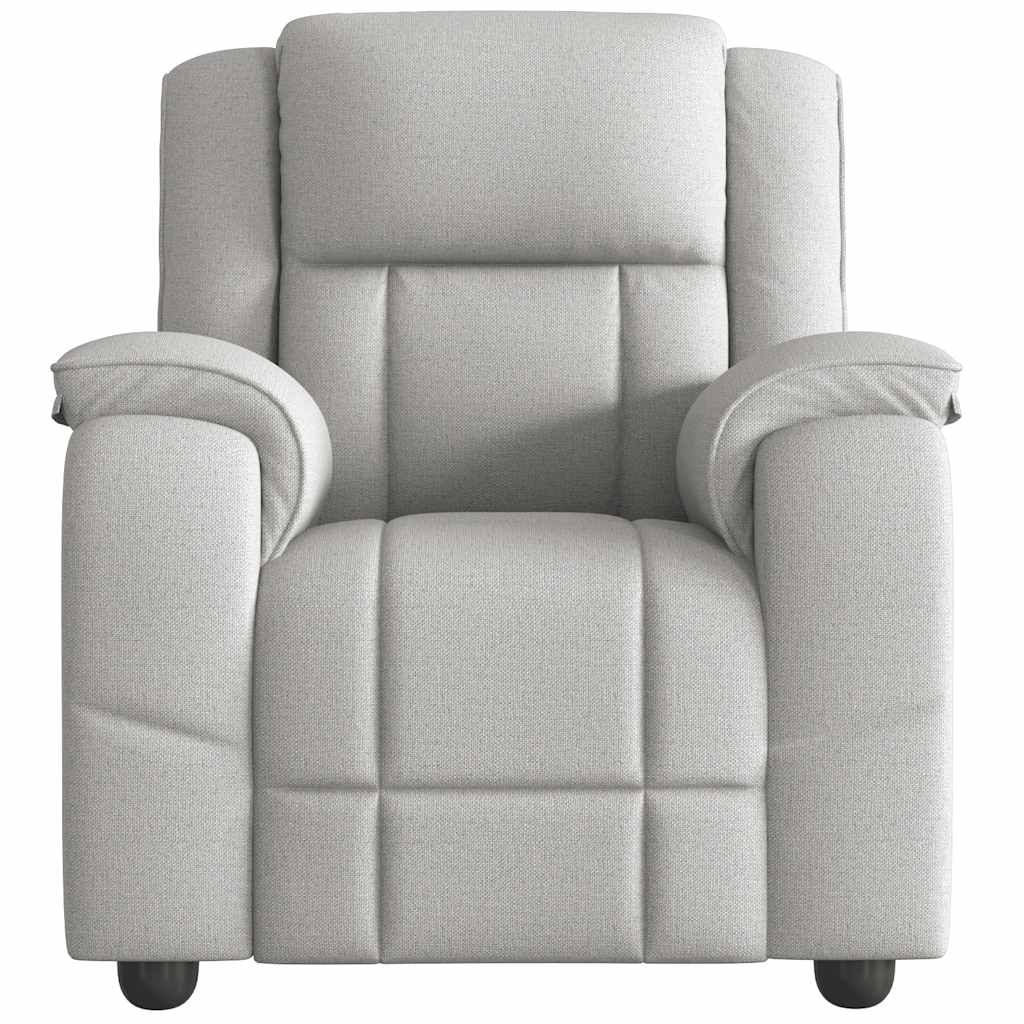 Fauteuil inclinable gris nuage tissu