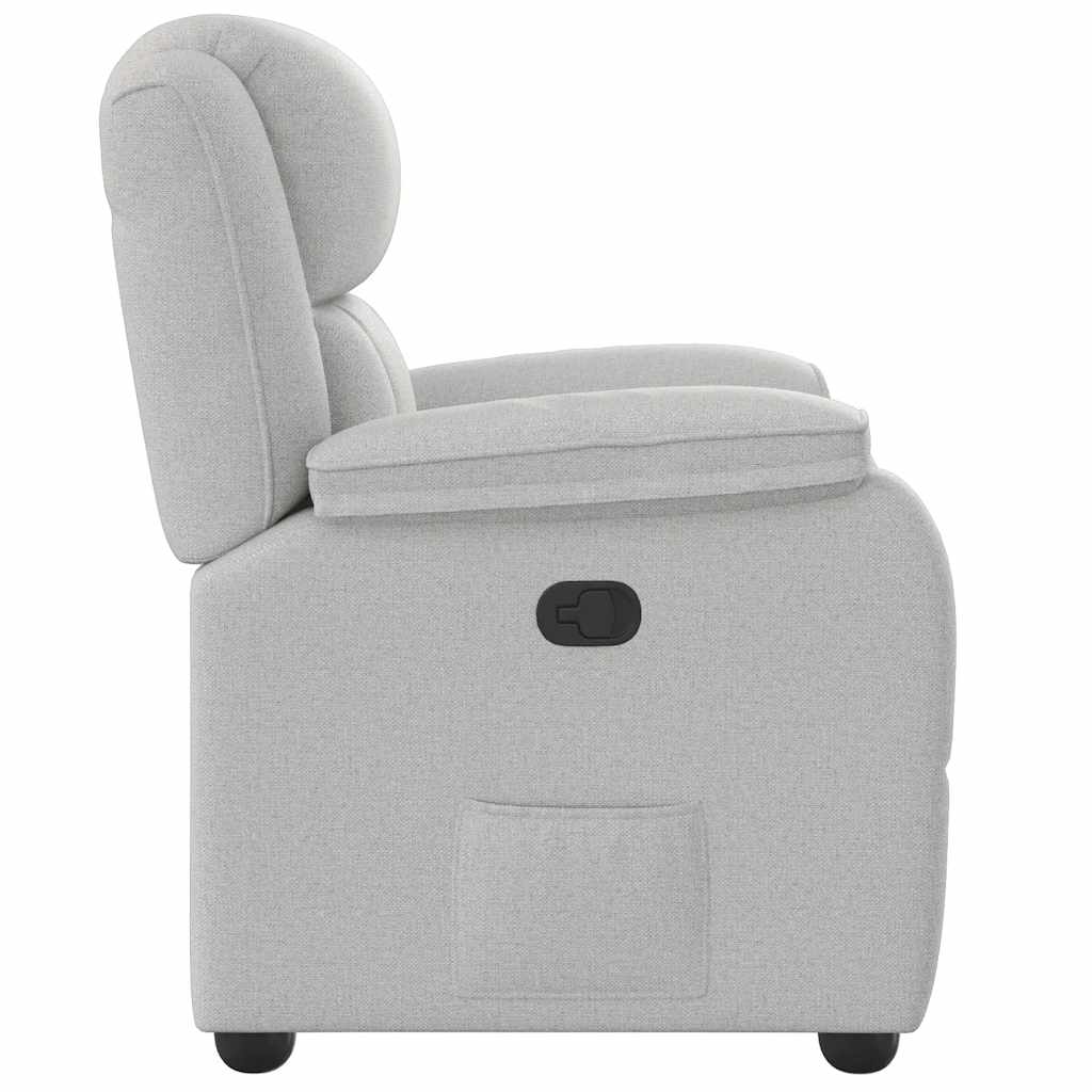 Fauteuil inclinable gris nuage tissu