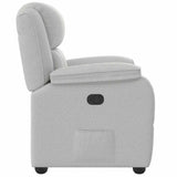 Fauteuil inclinable gris nuage tissu
