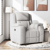Fauteuil inclinable gris nuage tissu