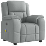 Fauteuil de massage inclinable Gris clair Tissu