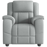 Fauteuil de massage inclinable Gris clair Tissu