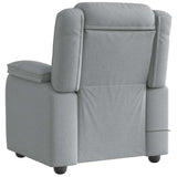 Fauteuil de massage inclinable Gris clair Tissu