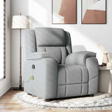 Fauteuil de massage inclinable Gris clair Tissu
